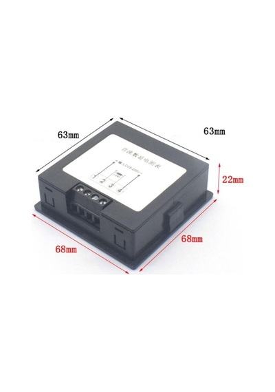 Dc 6-100v 20a Dijital Voltmetre Ampermetre Wattmetre Voltaj Akım Güç Empedans Enerji Tüketim Ölçme