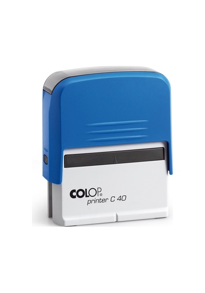 Colop Prınter C40 Mavi Kasa Mavi Keçe - 23 x 59 MM