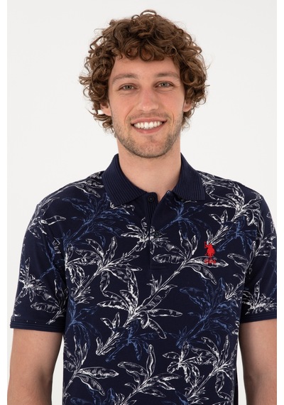 U.S. Polo Assn. Erkek Regular Fit Polo Yaka Lacivert Tişört 50300401-VR033
