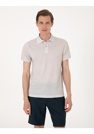 Pierre Cardin Erkek Bej Tişört 50306060-vr011 Bej
