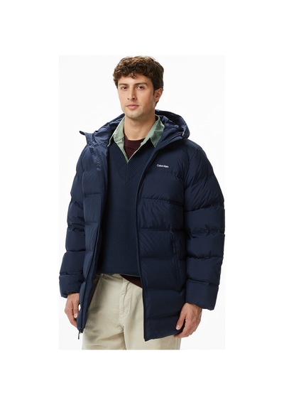 Calvin Klein Ls Bonded Chnnld Long Hooded Puf Erkek Mavi Montlv04ld516g