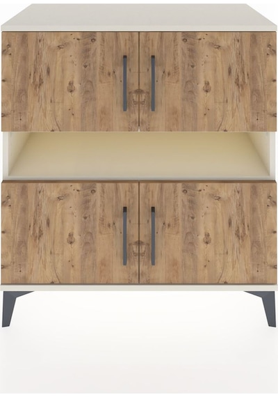 Hyperion Şifonyer 5 Raflı 4 Kapaklı 88x44x96 Aytaşı-çam Aytaşı