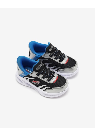 Skechers Skechers Meteor-lıghts - Brısk-beams Küçük Erkek Çocuk Gri Işıklı Spor Ayakkabı 403848n Slbk Gri