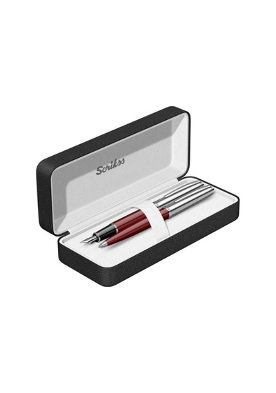 Scrikss Dolmakalem+Tükenmez 78 Bordo Lüks Kutu