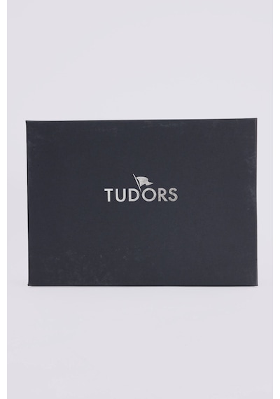 Tudors Özel Kutulu Erkek 3'lü Set Hediyelik - Çeyizlik - Cüzdan, Kartlık Ve Kemer Seti-52846 Kahverengi