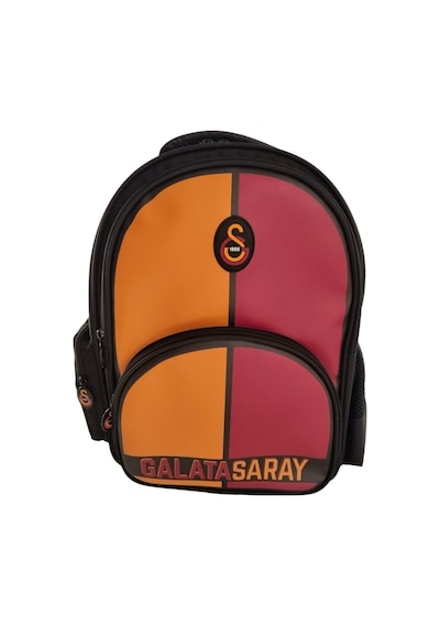 Galatasaray Orjinal Lisanslı Parçalı Suni Deri Okul Çantası Sırt Çantası 25552 Desenli