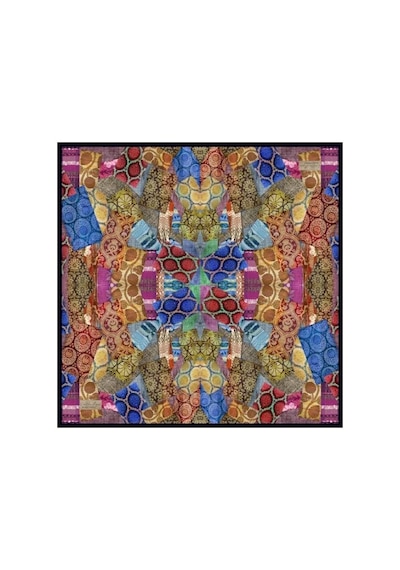 La Boutique Sura İpek Eşarp - Sonbahar-kış- 90 X 90 -asm2832 Mürdüm