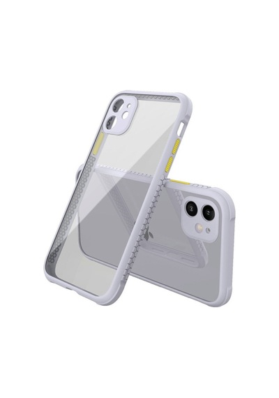 Apple iPhone Uyumlu - 12 Mini Kılıf Miami Şeffaf Silikon - Lila