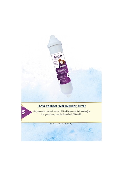 Master Reverse Osmosis System Kapalı Kasa Su Arıtma Cihazı Için 4Lü Filtre Seti (494597896)