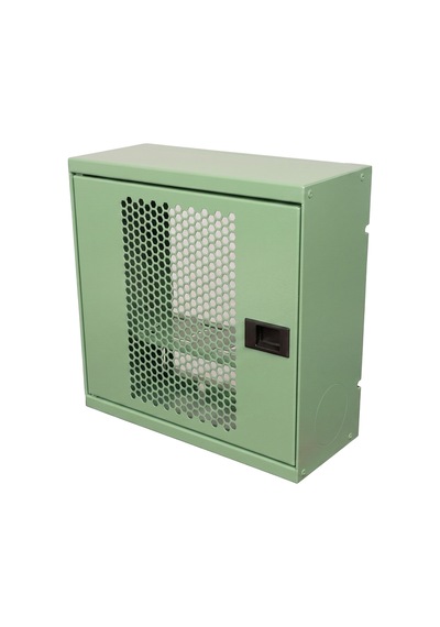 Alfafonet Wifi Box 280 Duvar Tipi Modem Ve Wifi Kutusu 280x120x280 Mm Yeşil Perfore Metal Kapak Montajlı