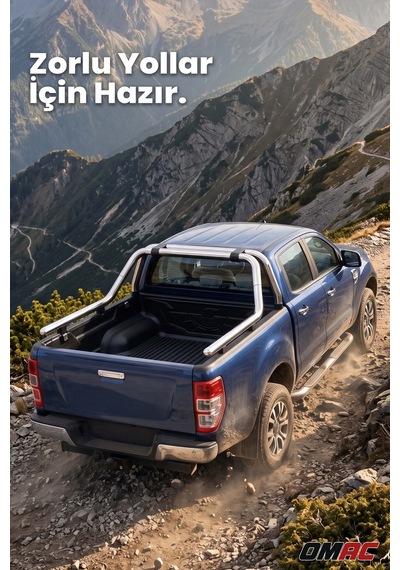 Mercedes X-class 2017-2026 Uyumlu Araca Özel Kobra Ø76mm Rollbar Krom