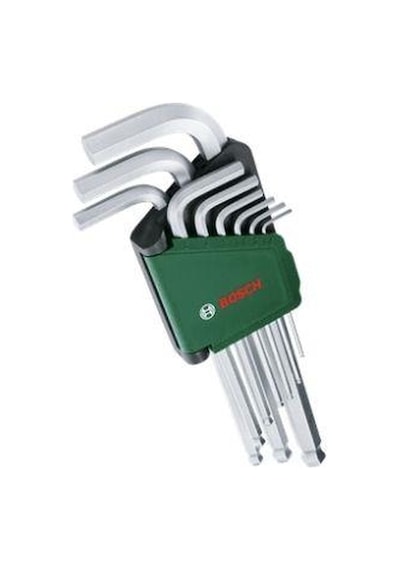 Bosch Alyan Anahtar Takımı Hex 9 Parça 1600a032v1