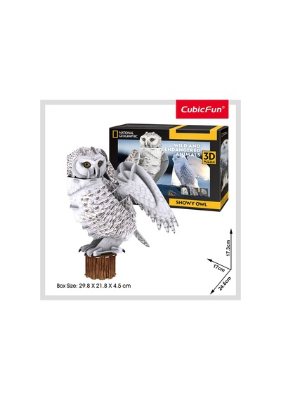National Geographic - Kar Baykuşu 3d Puzzle Ds1079h