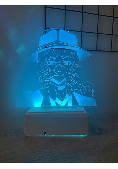 Modiwa Bungo Stray Dogs Chuuya Nakahara 16 Renk Gece Lambası Diğer