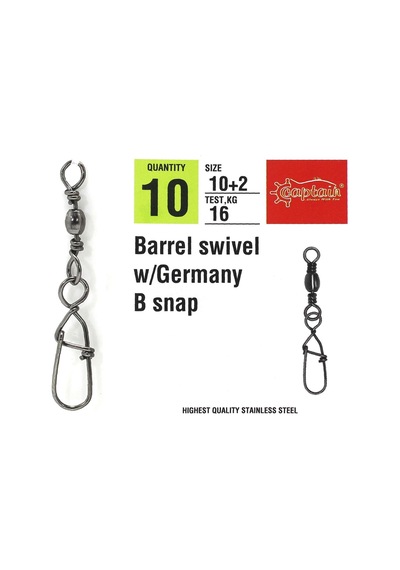 Captain 5022 Germany Klips 10lu Paket Black Nikel Standart - 10+2