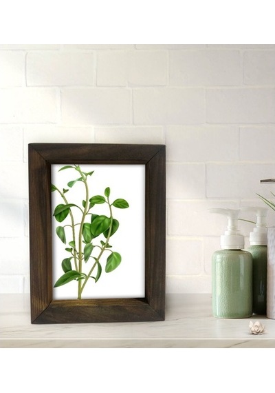 Bk Gift Banyo Dekoratif Doğal Masif Ahşap Çerçeve 15X20Cm-15