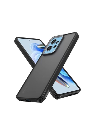Newface Xiaomi Redmi Note 12 4g Kılıf Elegant Kapak - Siyah Diğer