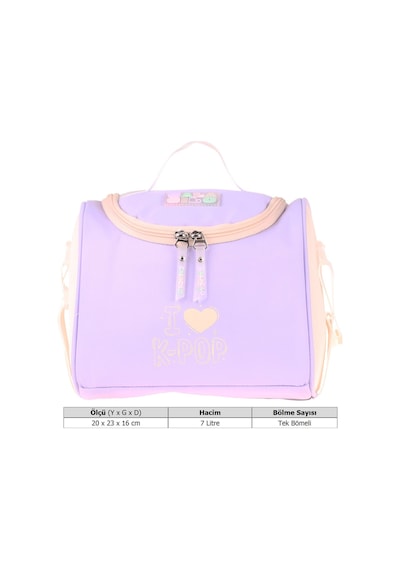 Calacilo Kız Çocuk K-pop Lilac Isı Yalıtımlı Okul Beslenme Çantası Lila - C4105