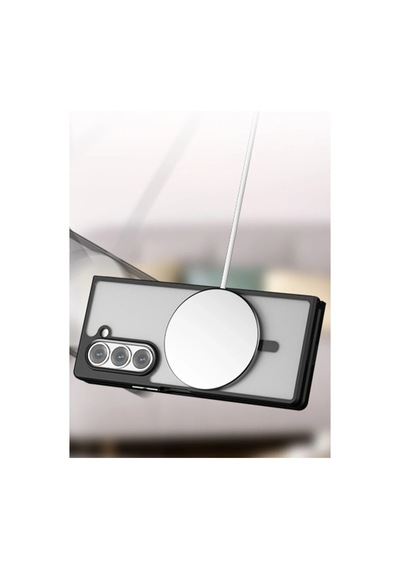 Samsung Galaxy Z Fold 5 Kılıf Blur Fold Magsafe Kapak - Siyah
