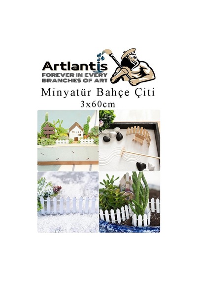 Mini Bahçe Çiti Kırmızı 3x60cm 2 Adet Dekoratif Minyatir Bahçe Çiti Okul Proje Teraryum Mini Ev Bahçe Çit