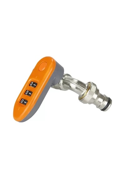 Hubrendy Sh Sunup Sn-29268 3 Haneli Şifreli Kilitli Bahçe Musluğu 1/2" Dış Mekan Su Vanası Hortum Ba