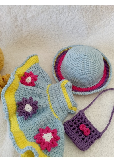Amigurumi Alara Bebek Çok Renkli