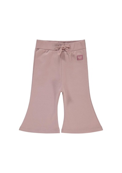 Civil Baby Civil Basic Kalp Etiketli İspanyol Paça 6-18 Ay Eşofman Altı Gülkurusu