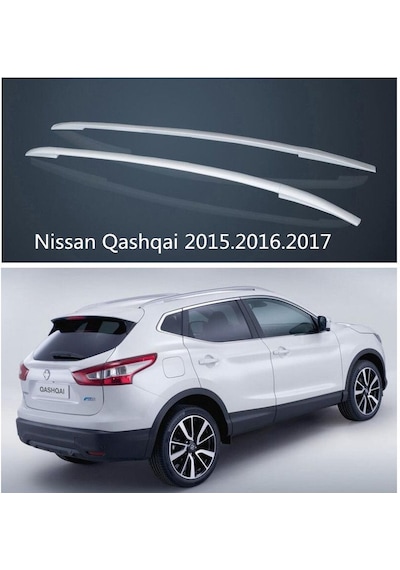 Nissan Qashqai Üst Port Bagaj Tavan Çıtası Oem Siyah- Alüminyum Siyah