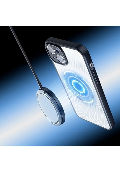 Dux Ducis Apple iPhone Uyumlu 14 Plus Aimo Series Magsafe Premium Buzlu Sert Pc-tpu - Kılıf- 5775 Siyah
