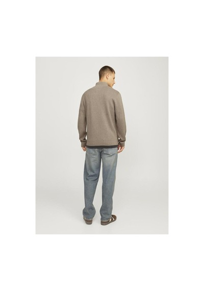 Jack & Jones Jprblamılano Yarım Fermuarlı Örme Kazak 12259664 Lacivert