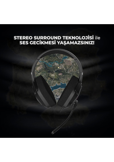 Lecoo HT406 3.5mm Jack + USB Kablolu RGB Kulak Üstü Gaming Kulaklık