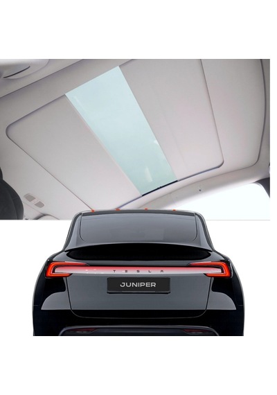 Tesla Juniper Elektrikli Senkronize Led Sese Duyarlı Tavan Güneşliği - İç Döşeme Rengi