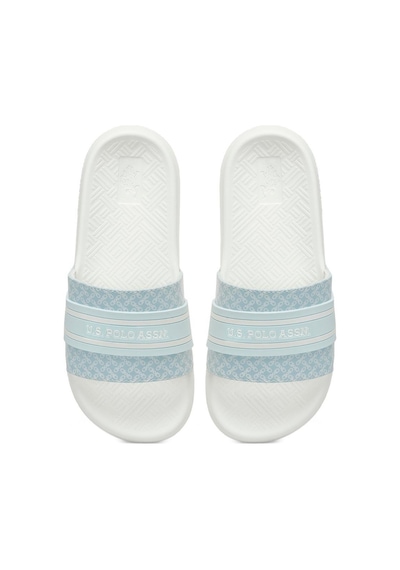 U.S. Polo Assn. U.s.polo Assn Luel 4fx Beyaz Gri Comfort Casual Günlük Spor Terlik Beyaz - Gri