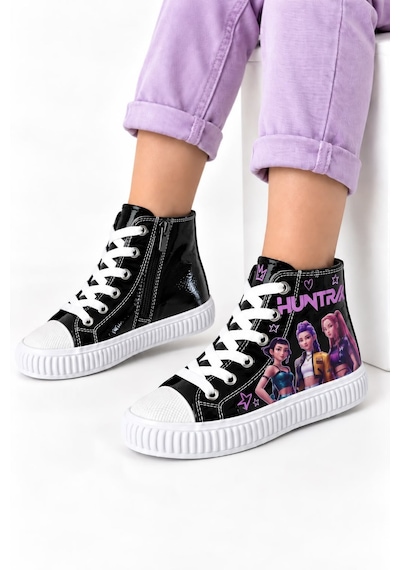 Nese Shoes Hunterix & Huntrx Temalı Kız Çocuk Spor Ayakkabı, Sneaker, Fermuarlı Ve Bağcıklı Siyah Nese Shoes Hunterix & Huntrx Temalı Kız Çocuk Spor Ayakkabı, Sneaker, Fermuarlı Ve Bağcıklı Siyah