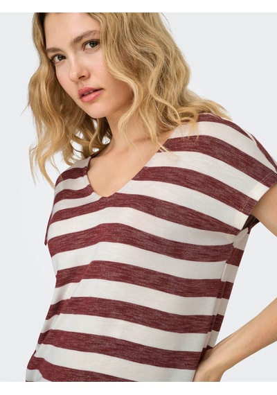 Only Onllıra Lıfe Kırmızı Kadın T-shirt 15252103 Kırmızı
