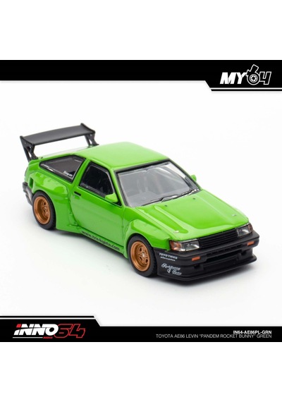 Inno 1/64 Toyota Ae86 Levin " Pandem Rocket Bunny" Green Çok Renkli