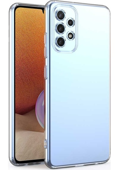 Rba Aksesuar Galaxy Uyumlu A72 Kılıf Rba Kamera Korumalı Süper Silikon Kapak - Renksiz Çok Renkli