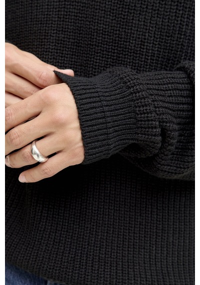 Jack & Jones Jack&jones Erkek Triko 12278959 Black Siyah