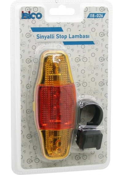 Bisiklet Stop Lambası Sinyalli Pilli Çok Renkli