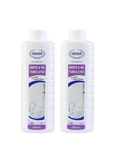 Ersağ Banyo Wc Temizleyici 1000 Ml 2 Adet