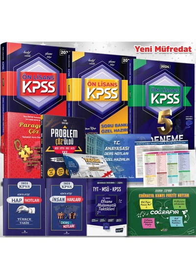 Taktikli Önlisans Kpss Efsane Full Set- Memuriyete Giden En Kısa