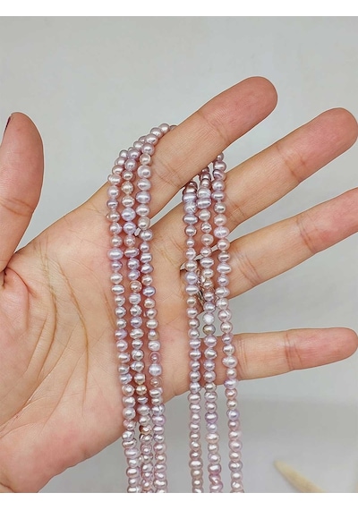 Yasamtohumu İnci Dizi Pembe Royal Quality 4mm 53334 Çok Renkli