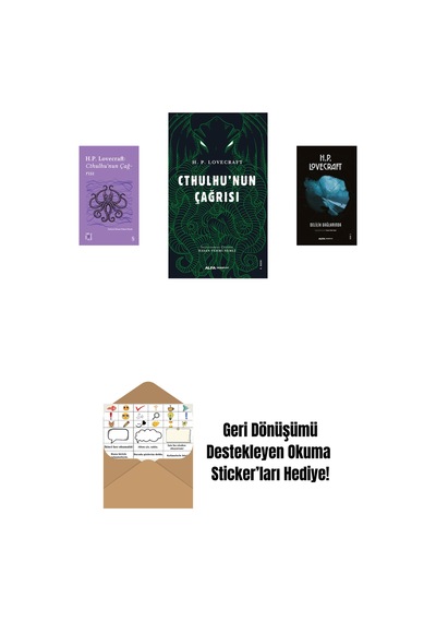 Everest Açıkhava 6 - Cthulhu Nun Çağrısı + Cthulhu'nun Çağrısı + Delilik Dağlarında + Okuma Sticker'ları