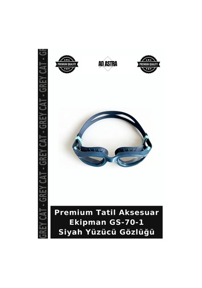 Premium Tatil Aksesuar Ekipman Gs-70-1 Siyah Yüzücü Gözlüğü