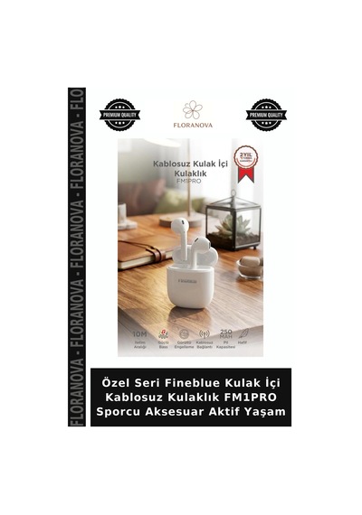 Özel Seri Fineblue Kulak İçi Kablosuz Kulaklık Fm1pro Sporcu Aksesuar Aktif Yaşam