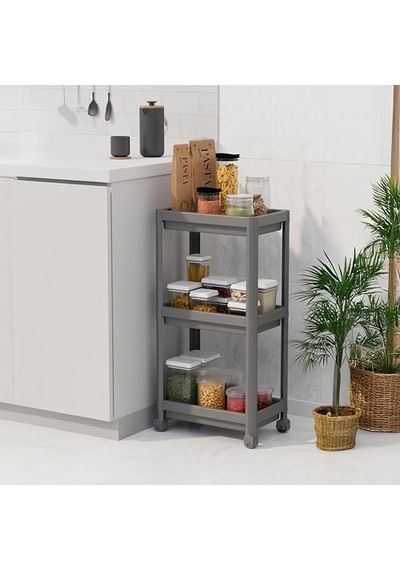 Katlı Tekerlekli Slim Raf Ünitesi 3 Katlı Tekerlekli Ince Raf Ünitesi Mutfak Banyo Kiler Ve Garaj Için Yer Tasarruf Diğer Katlı Tekerlekli Slim Raf Ünitesi 3 Katlı Tekerlekli Ince Raf Ünitesi Mutfak Banyo Kiler Ve Garaj Için Yer Tasarruf Diğer