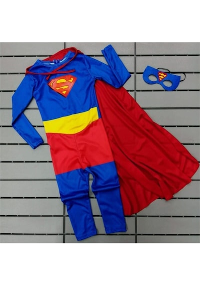 Tarzkids Süperman Kostüm Çocuk Kırmızı