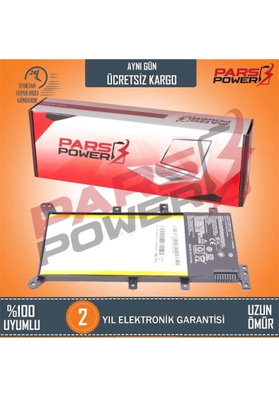 Asus Uyumlu A555Lb, F555Lb, K555Lb Notebook Batarya - Pil (Pars Power) 370308887
