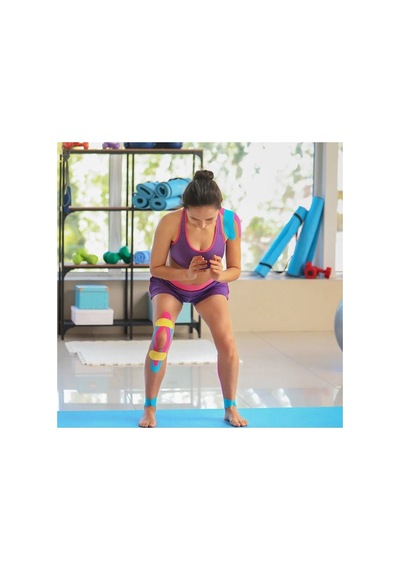 Vzn Kinesio Sport Tape Sporcu Bandı 5m X 5cm Kırmızı 4 Adet