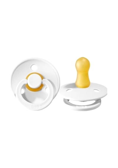 Bibs Colour Kauçuk Emzik-White-0-6 Ay
